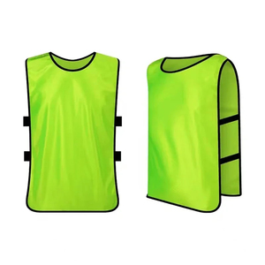 เสื้อกีฬาแขนกุดคอกลมสีเหลือง โพลีเอสเตอร์ สำหรับผู้ใหญ่ แบบยูนิเซ็กซ์ เหมาะสำหรับฝึกซ้อมฟุตบอล ซอคเกอร์ รักบี้ - Product Image 3