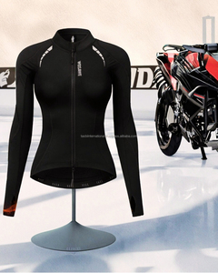 Blouson de moto en cuir respirant avec détection par capteur, coupe-vent automne/hiver, imperméable, style motard - Product Image 2