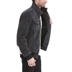 Chaqueta de Cuero de Oveja Genuino para Hombre, Fabricante Mayorista, Logotipo Personalizado, Ropa Exterior Informal, Tinte Liso, Moda Urbana - Product Image 4