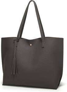 Sac fourre-tout à pompon pour femme à la mode et fonctionnel en similicuir avec grande capacité pour tous les essentiels fabriqués au Pakistan - Product Image 3