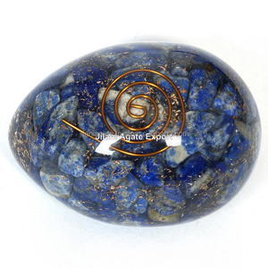 Bán buôn Đen taurumuline Agate trứng orgone năng lượng bán quý đá thủ công orgonite chữa bệnh trứng cung cấp - Product Image 4