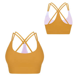 เสื้อชั้นในกีฬาดีไซน์ใหม่ สายแบบ OEM สำหรับผู้หญิง เล่นกีฬา โยคะ ฟิตเนส คุณภาพสูง ดันทรง นุ่ม สบาย หลังสวย - Product Image 3