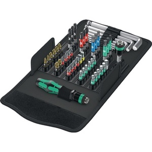 ชุดดอกไขควง WERA KK 100 52 ชิ้น สำหรับไขควงแบบปากแบน/PH/PZD/TX/หัวหกเหลี่ยม - Product Image 1