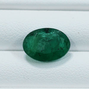 Esmeralda Natural de Zambia de Alta Calidad, 3.30 CT, Piedra de Nacimiento de Mayo, Corte Ovalado, Color Verde Medio, para Fabricación de Anillos y Colgantes - Product Image 2