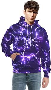 Pulls à capuche personnalisés pour hommes, meilleure qualité, manches longues, brodés, couleur unie, impression numérique hivernale - Product Image 5