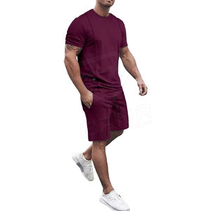 Conjunto de Pantalones Cortos Casuales para Hombre, Estilo Urbano, Color Sólido, 100% Algodón, Transpirable, Secado Rápido, Ropa de Verano, Tallas Grandes Disponibles, Venta al Por Mayor - Product Image 2