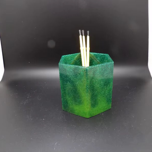 Pluma de mesa Halder Tipo de mármol Portalápices Mejor precio Portalápices de resina para oficina Tamaño personalizado Nuevo aspecto Hecho a mano por tradebit - Product Image 1