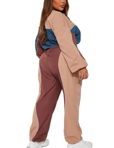 Ensemble de survêtement décontracté deux pièces en nylon avec logo personnalisé, coupe-vent uni, léger, vêtements de sport pour femmes, longueur intégrale - Product Image 6