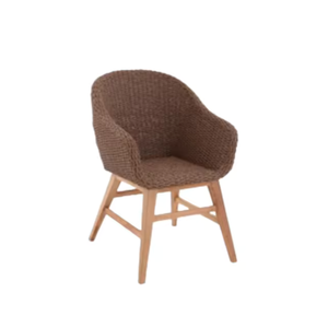 Chaises de jardin en rotin Prix de gros Meubles de patio Chaises en rotin avec pied en bois à vendre - Product Image 1