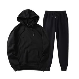 Ensemble de sweat à capuche de haute qualité à bas prix Fabricant avec logo personnalisé Ensemble de sweats à capuche et de pantalons de survêtement unisexes - Product Image 1
