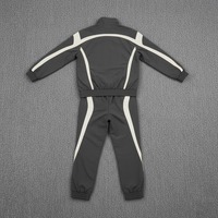 Conjunto de chándal de invierno para hombre, talla grande, transpirable, bordado, tejido, con cremallera, estilo holgado, cortavientos, ropa de calle