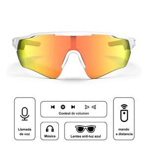Lunettes de Soleil Intelligentes de Sport SP01 Bluetooth Adaptées à la Conduite au Vélo et aux Activités de Plein Air avec Protection UV400 et Microphone - Product Image 5
