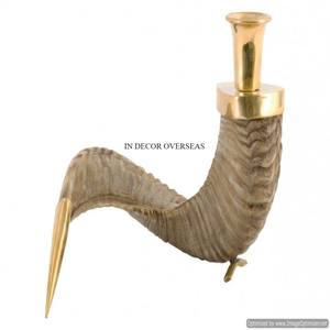 เขากวางเคลือบทองดีไซน์เนอร์เชิงเทียนโลหะคุณภาพดีเยี่ยมสำหรับงานแต่งงานและงานเลี้ยงอุปกรณ์จัดโต๊ะอาหารกลางโต๊ะรับประทานอาหาร - Product Image 6