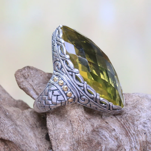 Wholesale 925 Sterling Silver Handmade <b>Ring</b> Natural Lemon <b>Quartz</b> Gemstone Premium Quality Unisex Hip-Hop Christian Weddings - Product Image 4