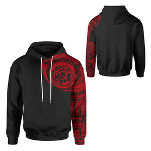 Sweat-shirts à capuche surdimensionnés de haute qualité 100% coton pour hommes Logo imprimé en 3D personnalisé Couleur unie Sweat-shirts pour hommes lourds - Product Image 3