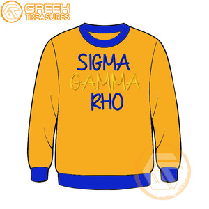 Sudadera de lana de algodón Sigma Gamma Rho personalizada de alta calidad, Jersey bordado, chaqueta para mujer, ropa griega, estilo de hermandad - Product Image 3