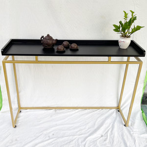 Modern/Elegant Wooden <b>Console</b> <b>Table</b> with Iron Frame for Living Room/Hotel/Bedroom-CST037 - Product Image 6