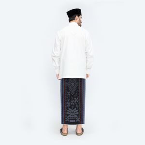 Sarong Jacquard BHS Sarong Excellent Or Motif E52 SGA Noir Bleu pour Adultes Asie & Pacifique Sarong Indonésien pour Hommes - Product Image 5