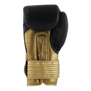 Guantes de Boxeo de Piel de Vaca Dorada con Logotipo Personalizado, Cierre de Gancho y Bucle, Transpirables, que Absorben la Humedad, Marca Personalizada - Product Image 2