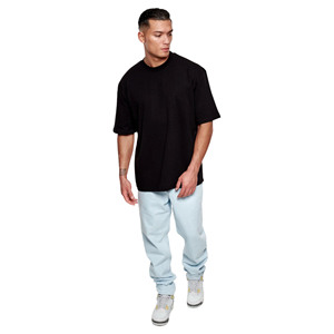 Camisetas Unisex Extra Grandes 100% Algodón para Hombre, Antiarrugas, Diseño Sólido, Impresión Frontal Personalizada, Serigrafía, Venta al por Mayor - Product Image 4