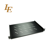 Étagère fixe de 19 pouces pour armoire de serveur Étagère ventilée Plateau réglable pour rack de centre de données réseau Étagère en porte-à-faux 1U