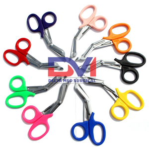 Nurses Utility Scissors Large (19cm) Safety Tip - Green - Product Image 5
