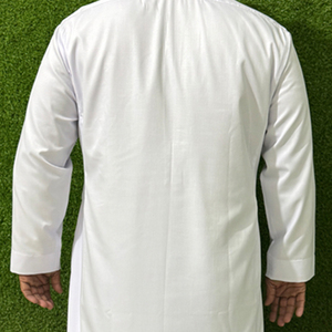 Ensemble de thobe marocain pour hommes grande taille de haute qualité, uni, séchage rapide, respirant, vente en gros, vêtements musulmans arabes islamiques en coton - Product Image 5