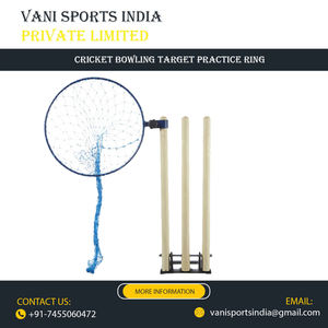 Anillo objetivo de cricket de metal duradero de alta calidad con equipo de entrenamiento de red HDPE - Product Image 4