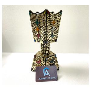 Quemador de Incienso de Latón Dorado Hecho a Mano en India, de 12 Pulgadas, Ecológico, Diseño Árabe Moderno, Decoración Elegante para el Hogar - Product Image 5