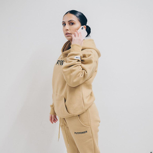 เสื้อสเวตเตอร์มีฮู้ดสำหรับทุกเพศผ้าฝ้าย100% ผ้าฟลีซหนาขนาดใหญ่น้ำหนักมาก2025ออกแบบโลโก้ได้ตามต้องการสำหรับฤดูใบไม้ร่วง - Product Image 6