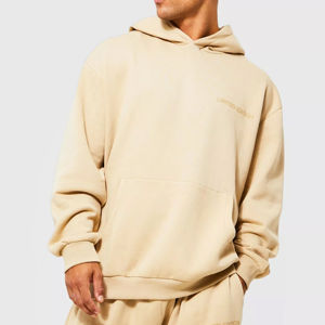 Concevez votre propre survêtement d'entraînement surdimensionné pour homme, de haute qualité, 100% coton, respirant, ensembles d'hiver, couleur et logo personnalisés - Product Image 3