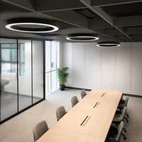 Lampu Gantung LED Cincin Bundar untuk Koridor Kantor dan Proyek Interior Komersial