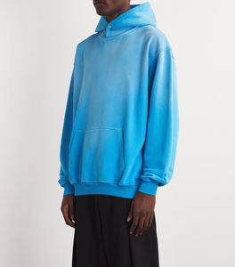 Sudadera con capucha de color sólido unisex con capucha de botón a presión Sudadera de manga larga de lana suave para hombres y mujeres - Product Image 3