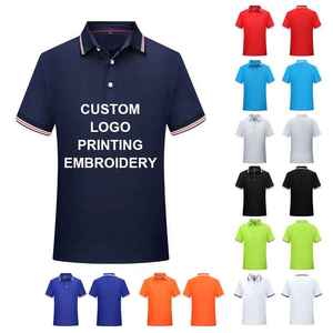 Camiseta Polo en blanco transpirable de algodón a la moda, polos lisos suaves, polos con logotipo personalizado - Product Image 1