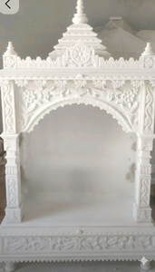 ตกแต่งวัดหินอ่อนสีขาวตกแต่งบ้านจิตวิญญาณทำด้วยมือป้องกันการกัดกร่อนทนทานดีไซน์ทันสมัยปรับแต่งได้ - Product Image 2