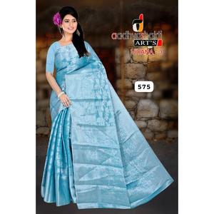 Heavy Party Wear Saree in Silk Blend with Intricate Work and Designer Finishing for Export Quantity Price - Product Image 4