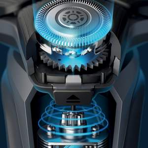 Rasoir Électrique Rotatif Étanche IPX7 pour Utilisation Humide et Sèche, Mini Rasoir Facial Sans Fil avec Lames de Rechange Simples et Triples - Product Image 2