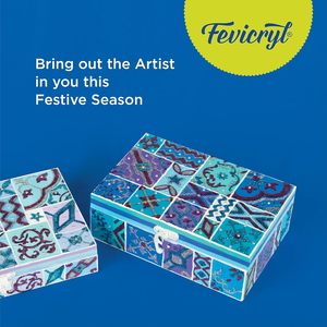 Pegamento Líquido con Purpurina 3D Moderno Fevicryl, 20 ml x 5, para Tela, Multisuperficie, No Tóxico, Sin Costuras, Surtido, Manualidades para Ropa, Santa - Product Image 2