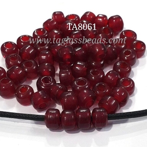 Bán Buôn 9Mm Màu Xanh Lá Cây Thùng Pony Hạt Thủy Tinh Handmade Vòng Sợi Màu Đen Màu Xanh Trắng Rõ Ràng Rondelle Mô Hình 10Mm Kích Thước Có Sẵn - Product Image 2