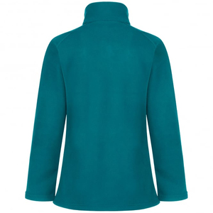 Chaquetas de punto transpirables con cremallera completa de invierno suave polar de montaña para mujer con logotipo personalizado OEM - Product Image 4