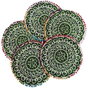 Multicolor Floral Paisley Printed 16x16 Cushion <b>Covers</b> Handmade Decorative <b>Throw</b> Pillow for <b>Sofa</b> Bed Leaves Pattern for Home Use - Product Image 1