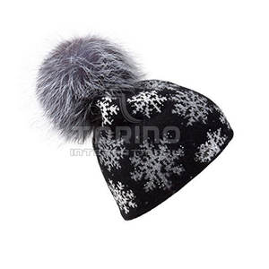 หมวกบีนนี่ผ้าแจ็คการ์ดขนสัตว์100% หมวกบีนนี่2025ใหม่ - Product Image 6