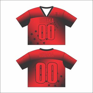 Camiseta de fútbol americano para adultos/jóvenes malla Lisa Hip Hop deportes práctica de talla grande camiseta en blanco - Product Image 1