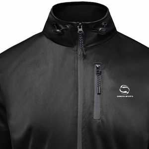 Chándal de ropa deportiva de otoño e invierno de poliéster liso personalizado para hombre, trajes de calentamiento al por mayor - Product Image 2