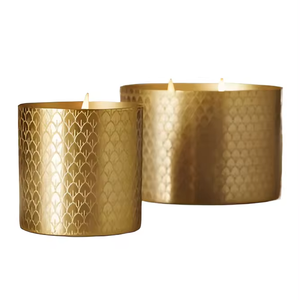 Handmade Metal round Jar <b>Candle</b> Hot Selling for Christmas Parties Weddings Home Decor Wholesale Price on Soy Wax Paraffin Wax - Product Image 1
