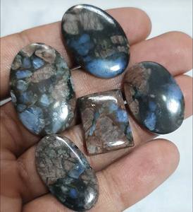 พลอยลาริมาร์ทรงรีแบบหลวมสำหรับการทำเครื่องประดับสำหรับงานเทศกาลสำหรับการทำเครื่องประดับอัญมณีแฟนซีในฤดูร้อน - Product Image 4