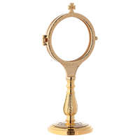 Église décorative plaqué or religieux en laiton ostensoir décoratif eucharistie présentoir artisanat religieux fournitures d'église
