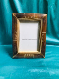 กรอบรูปวินเทจแบบฝังกระดูกลายกระจกอะคริลิกแท้ติดผนังแบบตั้งโต๊ะงานฝีมือไม้กล่องไม้ป้ายติดผนัง - Product Image 3