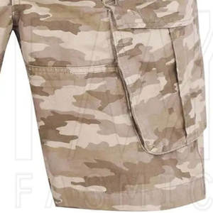 100% algodón al aire libre de secado rápido trabajo táctico Cargo pantalones cortos para logotipo impreso personalizado botón cierre cintura - Product Image 4