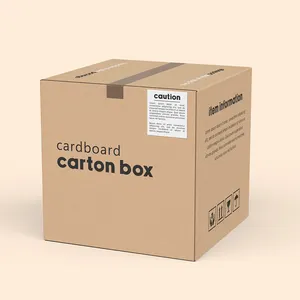 Kaliteli kağıt oluklu küçük nakliye kutuları Logo ambalaj özel kutu